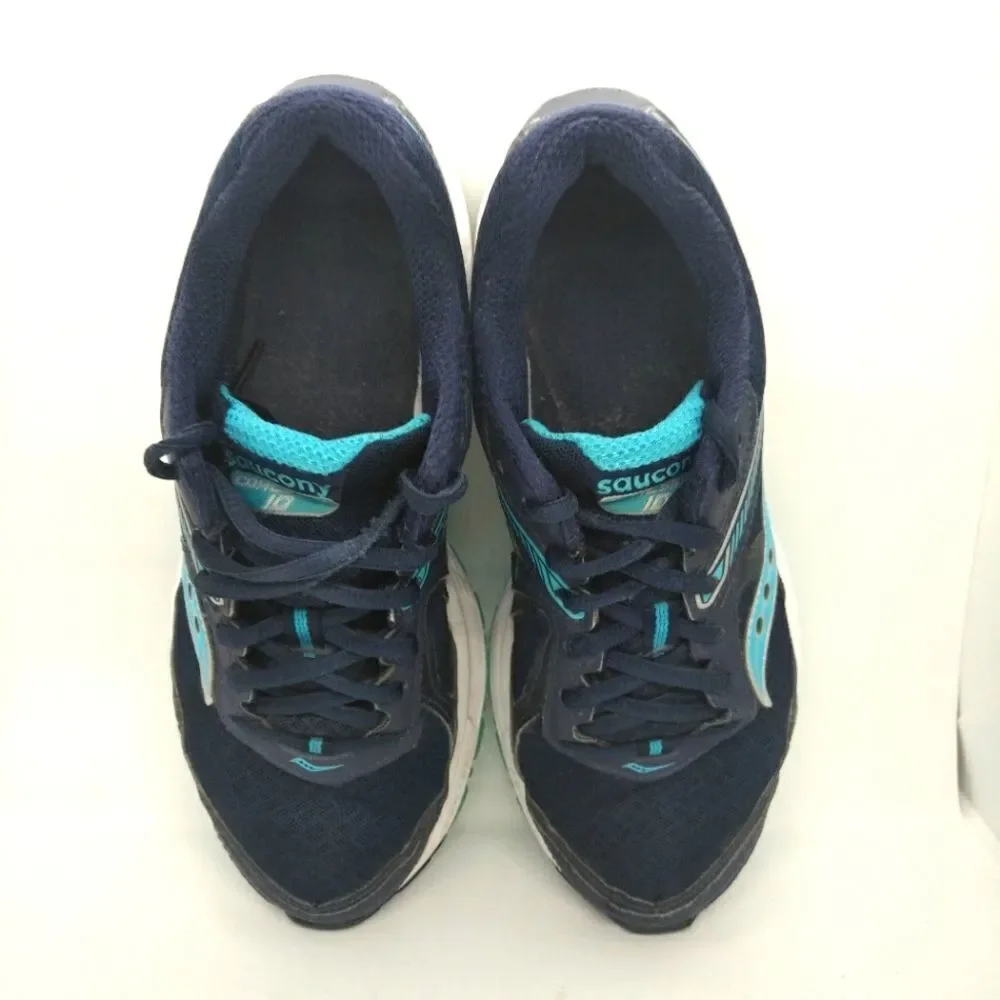 Saucony Grid Cohesion Running Shoes Sneakers Women's Size 8.5 Blue, Silver‎
